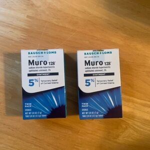 2 Bausch + Lomb Muro 128 5% Ointment New Exp 1/26